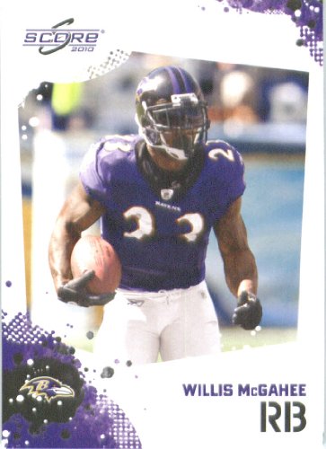 Willis McGahee - Baltimore Ravens - 2010 Score Football Card - NFL Trading Card in Screwdown Case