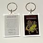 Asian Oriental Chinese Zodiac Key Fob Ring Chain Year of the Monkey Born 1920 1932 1944 1956 1968 1980 1992 2004 2016
