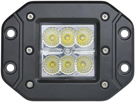 OC GIZMO 2pcs 3x3 Dually Flush Mount CREE LED Light Lamps Dually D2 Off Road 4X4 4WD Jeep Truck F150 Tacoma Bumper 3" Spot 18W (Package of 2)