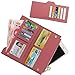 ECOMBOS Slim Women Long Leather Wallet Fashion Card Holder Purse