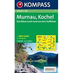 Murnau, Kochel, Staffelsee: Das Blaue Land am Staffelsee. Wandern / Rad. GPS-genau. 1:50.000