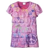 Girls' Xhilaration® Short-Sleeve Sublimation top - Pink