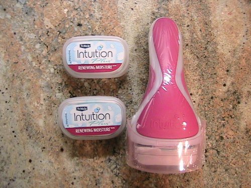 Schick Intuition Plus Renewing Moisture Razor and 3 Refill Cartridges