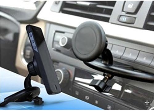 Universal Magnetic Cell Phone Holder Magnetos CD Slot Cradle-less Mobile phone Car Mount Holder for iPhone 6 6+ 5 5S 5C 4 4S iPod Touch, Samsung Galaxy S5 S4 S3 Note 2 Note 3 Google Droid HTC GPS with Quick-snap Technology