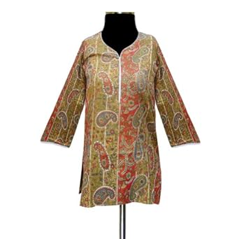 Handmade Printed Ladies Shinning Cotton Top