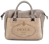 MSQ00413BG Beige Deyce 'Singature' Quality PU Close-Out High Quality Women/Girl Fashion Designer Work School Office Lady Student Handbag Shoulder Bag Purse Totes Satchel Clutches Hobos