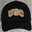 USC Trojans "One-Fit" NCAA Cotton Twill Flex Cap (Black)