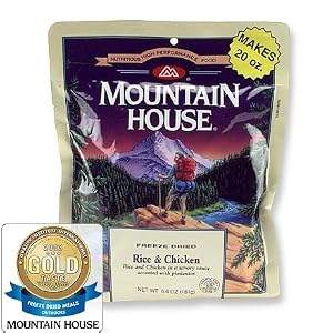 Mountain House Freeze-Dried Rice and Chicken