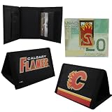 JF Sports Calgary Flames Wallet and Money Clip Combo