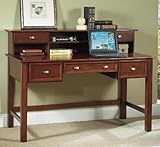 Writing Desk with Hutch in Cherry Finish