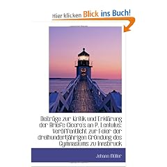 Beitr�ge zur Kritik und Erkl�rung der Briefe Cicero's an P. Lentulus: Ver�ffentlicht zur Feier der d