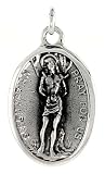 Sterling Silver St. Sebastian Medal 15/16