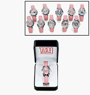 Avon NFL Sparkling Ladies Watch in Gift Box New York Giants