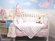 New Pink Minky Dot Chenille 10pcs Baby Crib Bedding Set