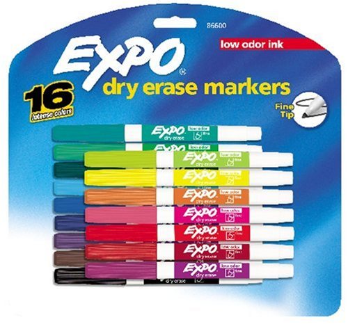 Childrens Toyshop  Toys : Sanford 86600 Sanford EXPO Low Odor Marker Set, Assorted, 16/Set