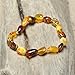 Genuine Amber bracelet for women - Multicolored