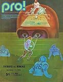 September 17th, 1972 New England Patriots Vs Cincinnati Bengals Program - Original NFL Art and Prints