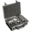 Pelican 1500-004-110 Case with Padded Divider - Model 1500; Dim: 16.75 L x 11.18 W x 6.12 D