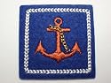 Anker Maritim Meer See Schiffsanker Schiff Boot AUFN&Auml;HER APPLIKATION B&Uuml;GELBILD PATCH