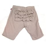 Jean Bourget - Grey elastic waist ruffle pants (size 12m)