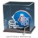 San Diego Chargers NFL Mini Helmet Display Case (Wood Finished Base)