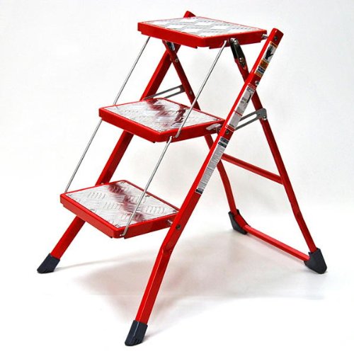 DULTON FOLDING 3-STEPS LADDER(レッド)