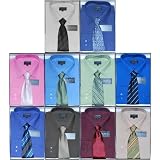 10 PACK: You will receive 10 Mens Eterno Italy Dress Shirt & Neck Tie Sets. Very high quality fabric: 65% cotton, 35% microfiber and completely wrinkle resistant / iron-free Cant beat this incredible wholesale price!