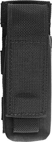 Tactical Assault Gear MOLLE 2 Battery Flashlight Pouch, Black MINT1-RG
