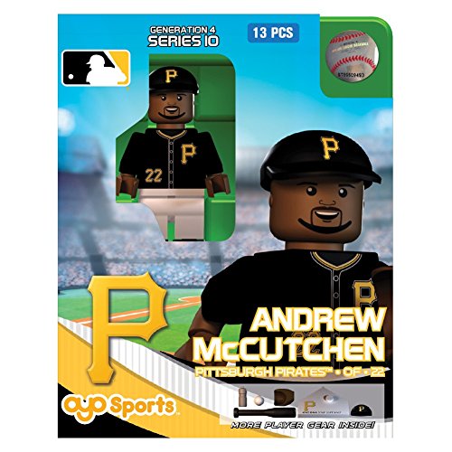 MLB Pittsburgh Pirates Andrew McCutchen Generation 4 Mini Figure, Small, Black