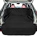 F-color SUV Cargo Liner for Dogs, Waterproof Pet Cargo Cover with Side Flap Protector Dog Seat Cover Mat for SUVs Sedans Vans with Bumper Flap, Non-Slip, Large Size Universal Fit, Black