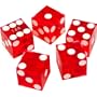 Trademark Poker 19mm A Grade Serialized Set of Casino Dice (Red)