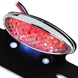 12V LED License Plate Frame for Harley Davidson Cruiser Chopper Suzuki Honda Kawasaki... by OEM