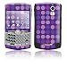 Dots Purple Design Protective Skin Decal Sticker for Blackberry Curve 8300/ 8310/ 8320 Cell Phones