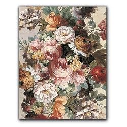 Overflowing Vase - Box Set of 12 Thank You Greeting Cards with matching patterned envelopes