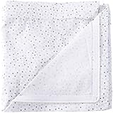 QuickZip Crib Extra Zip-On Sheet, 100% Cotton, Gray Dot - Goes With QuickZip Crib Sheet Base Sold Separately