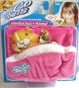 Go Go Pets Hamster Bed And Blanket PINK ****WITH ORIGINAL NAME "Go Go PETS" Embroidered on it**** (before name change to "Zhu Zhu PETS" THIS IS A RARE COLLECTIBLE Go Go PETS ITEM. No Longer in Production as Go Go PETS.