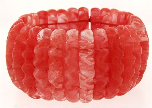 Click here to buy Wavy Style Bracelet - Cherry Quartz.