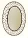 Ashton Sutton Wall Mirror, Large Oval, Wrought Iron