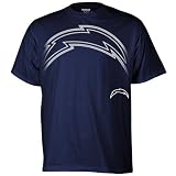 Reebok San Diego Chargers Navy Blue Huge Logo T-shirt