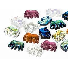 Schmucksteine 8x11mm Elefant (Color Mix), 100 St�ck
