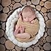 Sunmig Newborn Baby Roving Braid Wool Spinning Fiber Rugs Photography Photo Props (White)