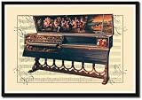 Framed Art Poster 20x30, Double Spinet or Virginal