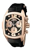 Invicta Womens 6801 Lupah Revolution Collection Chronograph 18k Rose Gold Plated Leather Watch