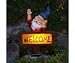 Solar Welcome Gnome (Outside Ornaments) (Decorative Solar)