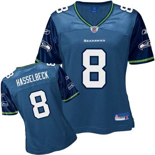 Matt Hasselbeck Navy Reebok Replica Seattle Seahawks Women's Jersey - Large
