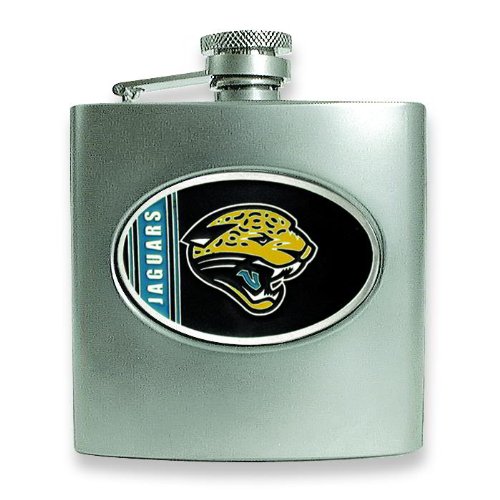 NFL Jacksonville Jaguars Stainless Steel Hip Flask 6oz