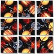 B Dazzle Planets Scramble Squares 9 Piece Puzzle