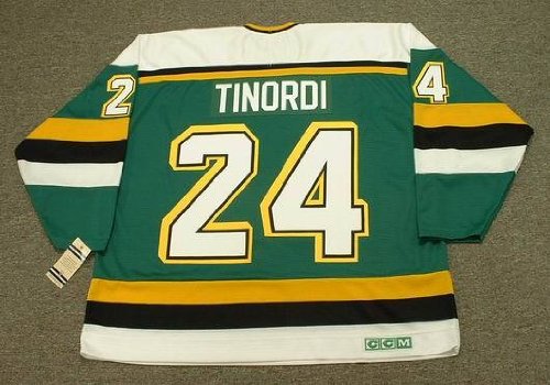 MARK TINORDI Minnesota North Stars 1989 CCM Vintage Throwback Away NHL Hockey Jersey, 2XL