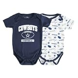 Reebok Dallas Cowboys Newborn Marco Polo Bodysuit Set - 2 Pack 0-3 Months