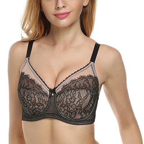 Etouji Women's Unlined Underwire Minimizer Bra 32C-42G
